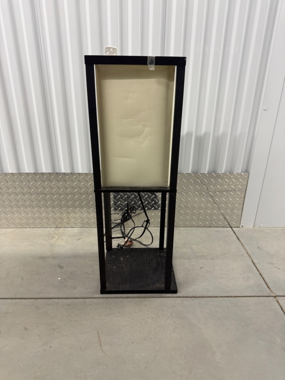 Shaded Lamp w/ Shelf Underneath